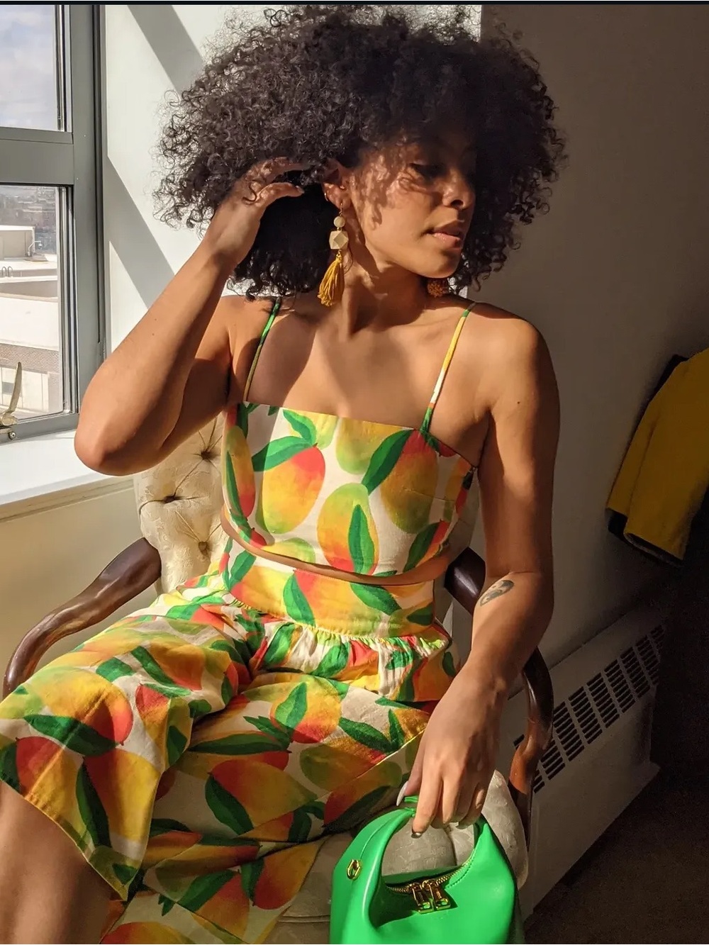 Mixed By Nasrin Mamma Mango Crop Top